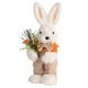 thumbnail image 3 of Conejito de Pascua de peluche, juguete para decoración de habitación, figura de pie, hecho a mano, suave niño conejo, 3 of 9