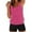 Hot Pink, variant on Enjoytime Modest Swimwear for Women Vintage Printed Tummy Control Swimsuits Two Piece Bathing Suits Swim Tankini Tank Top with Boyshorts