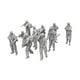 thumbnail image 3 of 10 piezas de modelos de soldados, maqueta de diorama, escala 1:64, resina sin pintar, juego de juguetes, figuras en miniatura para juegos y, 3 of 10
