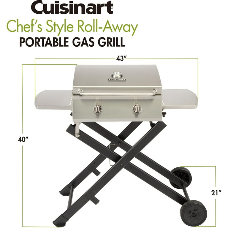 Cuisinart All Foods RollAway Gas Grill Stainless Steel, 58 OFF