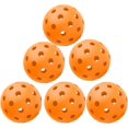 thumbnail image 1 of Balles de Pickleball de Performance Extérieures, Qualité Tournoi, 40 Trous, Haute Durabilité, (Orange, Lot de 6), 1 of 5