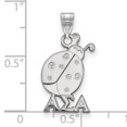 thumbnail image 2 of White Sterling Silver Charm Pendant Greek Alpha Sigma 21 mm 12, 2 of 2