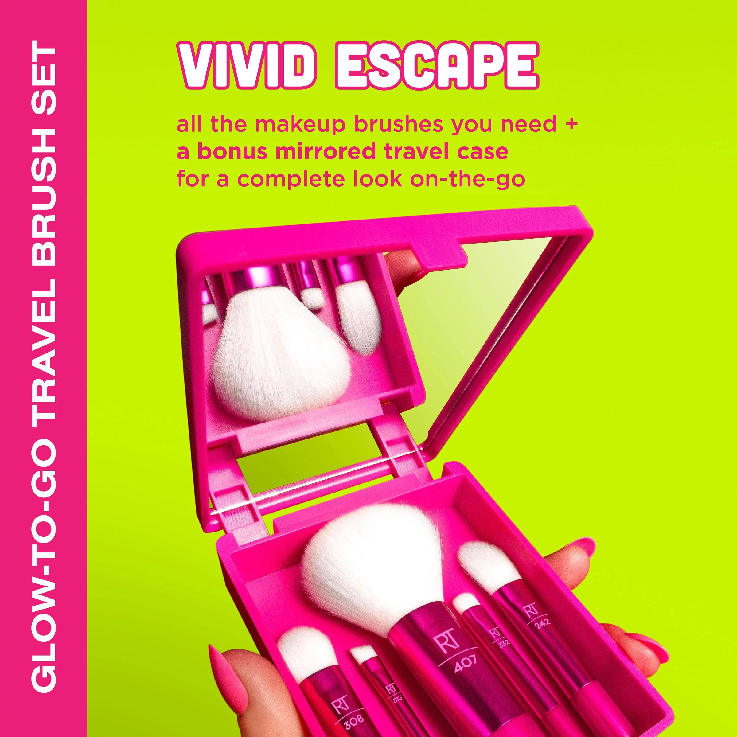 Real Techniques Glow-To-Go Travel Makeup Brush Kit - Walmart.com