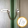 thumbnail image 6 of OUNONA 2 Sets Heavy Duty Security Door Chain Lock Stainless Steel Anti Theft Chain For Front Door Storm Door Screen Door Wind Safety Home Protection, 6 of 8