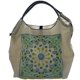 thumbnail image 4 of Bolso de mano de lona con bordado de flores de anacardo para mujer, bolso cruzado de nailon, bolso de hombro portátil plegable, 4 of 6