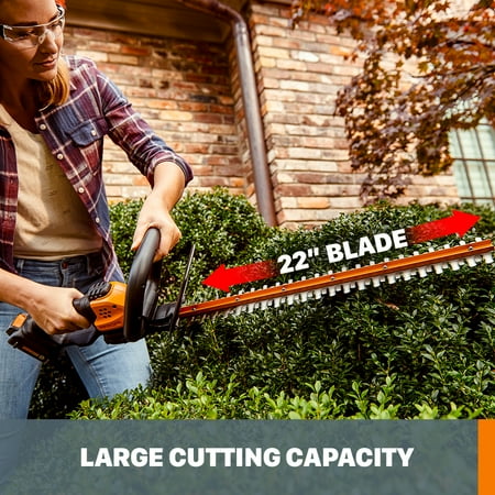 WORX - 20V Cordless Grass Trimmer, Hedge Trimmer, and Leaf Blower Combo Kit (2 x 2.0 Ah Batteries & 1 x Charger) - Black