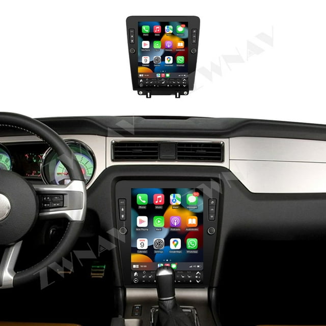 ZWNAV 12.1 inch Android 14 Car Radio CarPlay for Ford Mustang 2010-2014 Touch Screen Multimedia Player GPS Navigation Head Unit BT