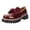 Wine, variant on Rokment Bow Platform Oxfords Dress Penny Loafers Shoes for Women 2026 Fashion Casual Leather Bowknot Chunky Mid Heels Slip on Mary Jane Sneakers Spring Fall Black Size 6