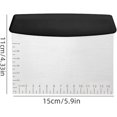 thumbnail image 2 of Stainless Steel Bench Scraper & Dough Cutter, Heavy Duty Griddle Scraper with Non-Slip Handl, Multi-Purpose Baking Tool for Pizza/Bread/Commercial Cooking, 2 of 7