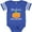 Football Blue and White, variant on Inktastic Grandma Little Pumpkin Halloween Boys or Girls Baby Bodysuit