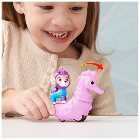 PAW Patrol, Aqua Pups Coral and Seahorse Action Figures for Kids Ages 3 and up