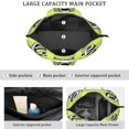 thumbnail image 3 of 22 Inch Oversized Travel Bag Lightweight Canvas Weekender Duffel with Multi Pockets, Slogan Print, 3 of 5