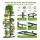 thumbnail image 2 of Soporte Para Maceta Estante De Macetas Para Plantas 7 Niveles de interior y exterior Xtellar negro, 2 of 4