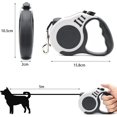 thumbnail image 4 of Self-retracting Pet Leash Anti-slip Handle 5m Nylon Strap One-hand Brake (white), 4 of 5
