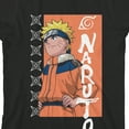 thumbnail image 2 of Naruto Main Character & Shurikens Crew Neck Short Sleeve Boy's Black T-shirt-Large, 2 of 4