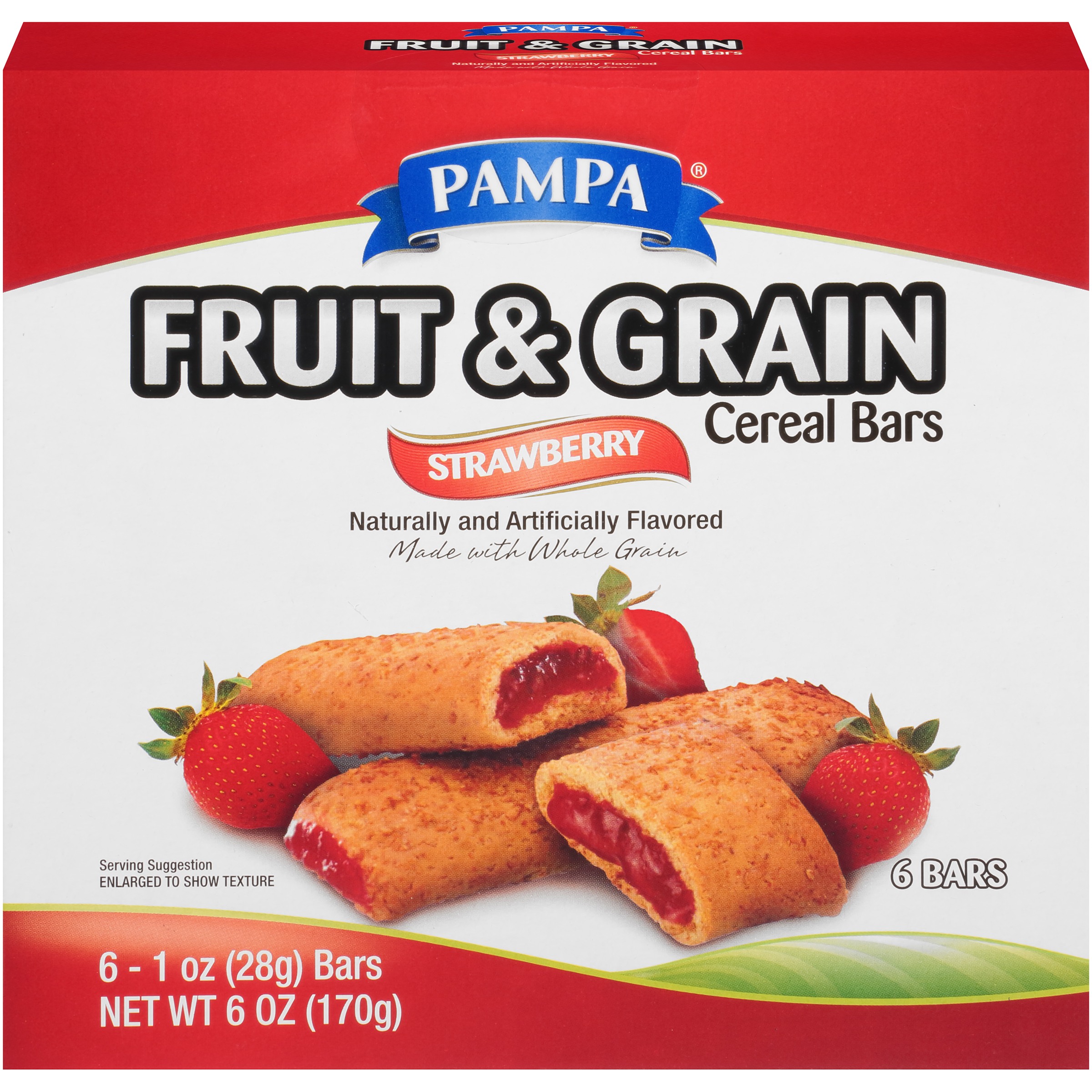 PampaÂ® Strawberry Fruit & Grain Cereal Bars 61 oz. Box