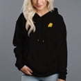 thumbnail image 4 of Women's 330g 100% Cotton Yellow Smiley Face Pattern Design Hoodie, 4 of 16