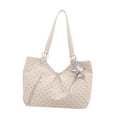 thumbnail image 3 of Bolso de mano tipo tote, bolso de hombro sencillo y multiusos para trabajadores de oficina y viajes. Blanco, 3 of 8