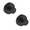 Black, variant on 2-Pack Wall-Mounted Stainless Steel Suction Cup Hooks, Strong Adhesion for Bathroom Towels & Kitchen Sundries