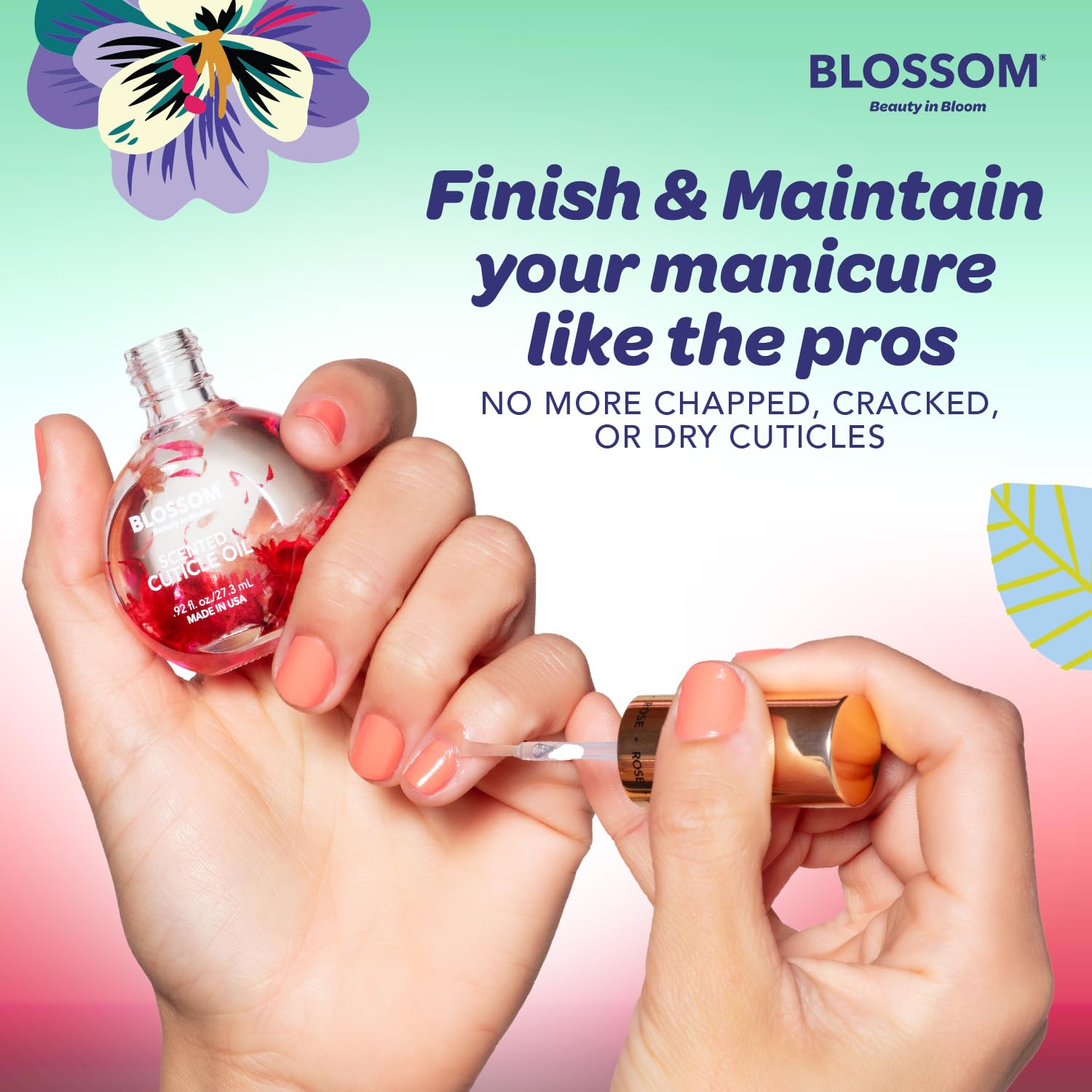 Blossom Watermelon Hydrating Cuticle Oil with Real Flowers photo 6