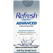 Refresh Optive Lipid Lubricant Triple-Action Relief Eye Drop 0.33oz, 2-Pack