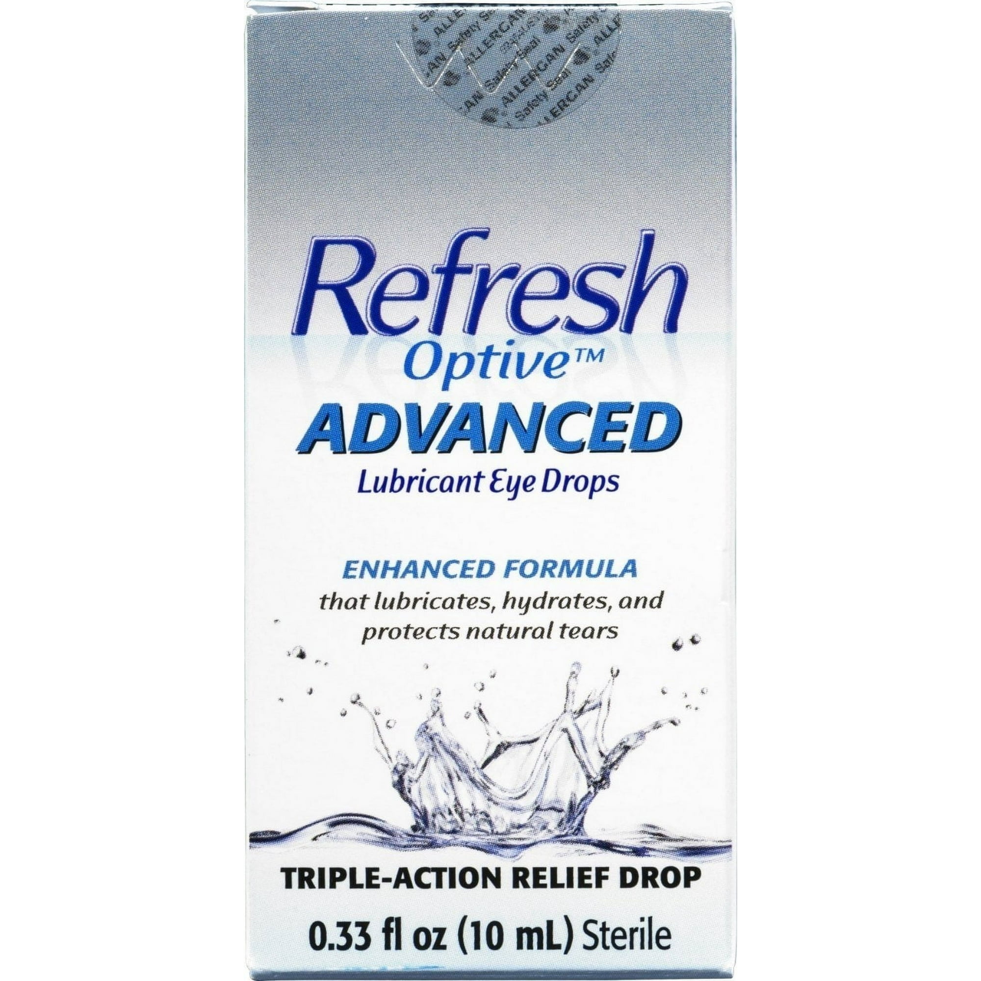 Refresh Optive Lipid Lubricant Triple-Action Relief Eye Drop 0.33oz, 2-Pack