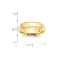 thumbnail image 4 of 10K Yellow Gold Ring Band Wedding Beveled Comfort 6mm Bevel Edge Fit Size 10.5, 4 of 4
