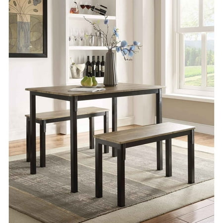4d Concepts Boltzero 3 Piece Dining Table Set Walmart Com
