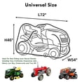 thumbnail image 6 of HOMEYA Riding Lawn Mower Tractor Cover Waterproof UV Protector Heavy Duty Fits Decks up to 72"x54'' Storage Cover, Green, 6 of 8