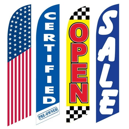 4 Advertising Swooper Flags America Certified Pre Owned Open Sale
