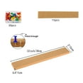 thumbnail image 2 of Naisfei 15 Pack Felt Pin Board 13"x2" Bar Strips Bulletin Board Self-Adhesive Corkboard for Wall with 30 Push Pins for Wall Home School Office Decorative (Brown), 2 of 4