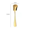 thumbnail image 3 of Rust-proof Kitchen Utensils Stainless Steel Spoon Gourd Shape Long Handle Colorful Dessert Cake Soup Salad Coffee Ice Cream Scoop Kitchen Utensil, 3 of 8