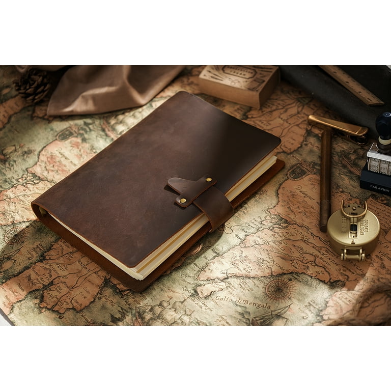 KISSKI·H Olvido A5 Leather Journal Notebook, Travelers