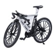 thumbnail image 1 of Racing Bike Model Dual Handlebar Sliding Steering Alloy Finger Racing Bicycle Metal Bike Model Collections Decoration for Kids Black White, 1 of 4