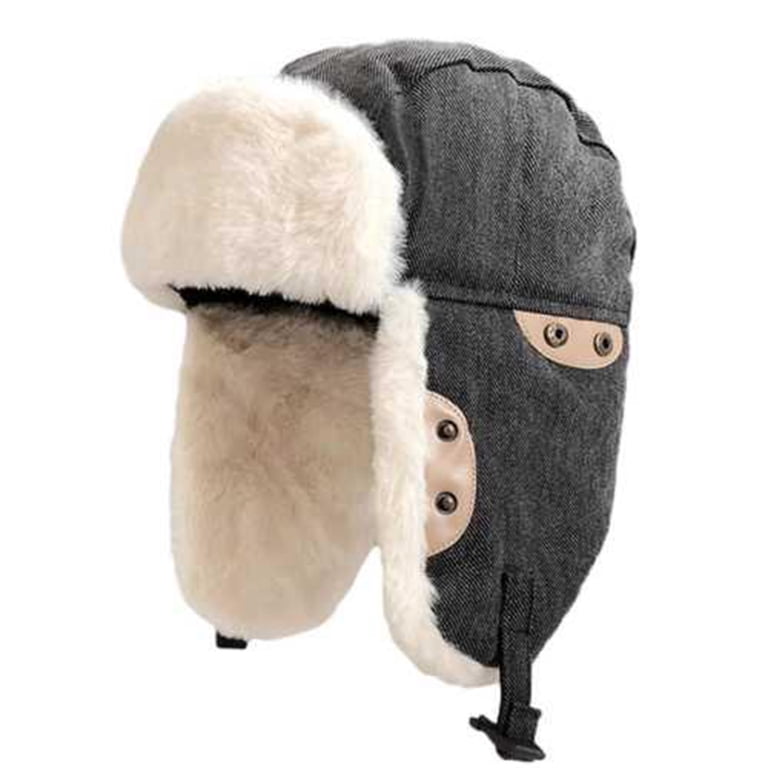 Peruvian wool hand crafted ear trap winter hat fleece lined o/s adult Wool Blend Ski Hat With Fleece Lining – Peruvian Style  main image 3