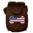 thumbnail image 1 of Hoodies en Forme d'Os Drapeau Américain Sérigraphie Taille Marron L (14), 1 of 1