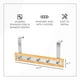 thumbnail image 5 of Ganchos para toallas ToiletTree Products de bambú y acero inoxidable, 5 of 9