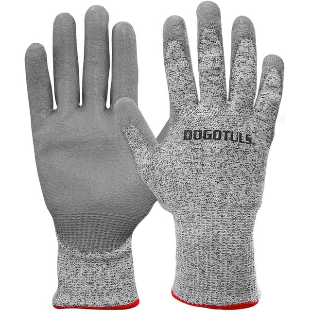 Dogotuls HW3050 guante anticorte con palma de poliuretano resistente para seguridad en trabajos manuales