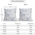 thumbnail image 4 of White Blue Chinoiserie Pillow Covers 16x16 Set of 2 Decorations Vintage Floral Throw Pillow Covers Boho Decor Rustic Pillowcases Farmhouse Pattern Soft Cozy for Sofa Bed Chair Home Decorative, 4 of 4