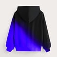 thumbnail image 6 of Boy's Printed Long Sleeve Hoodies Color Block Casual Sports Hooded Sweatshirts Pullover Tops Girls Sweatshirt Jacket Blue 13-14Y, 6 of 7