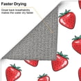 thumbnail image 6 of Naloa Hand Drawn Strawberry Dish Drying Mat for Kitchen Counter, Heat Resistant Drainer Mats, Absorbent Draining Mat,Dish Rack Pad,16"x18", 6 of 8