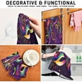thumbnail image 7 of Coolnut Mardi Gras Carnival Mask Kitchen Dish Towel Set 1Pcs,Dishcloths Sets Fast Drying Kitchen Towels Tea Towels Gift Set for Drying Cleaning Cooking Baking422 Wash cloth, 7 of 7
