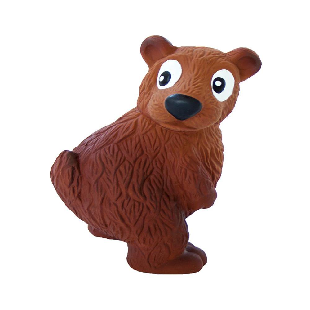Tootiez Bear Soft Textured Grunting Dog Squeak Toy, 1 TOOTING GRUNTER