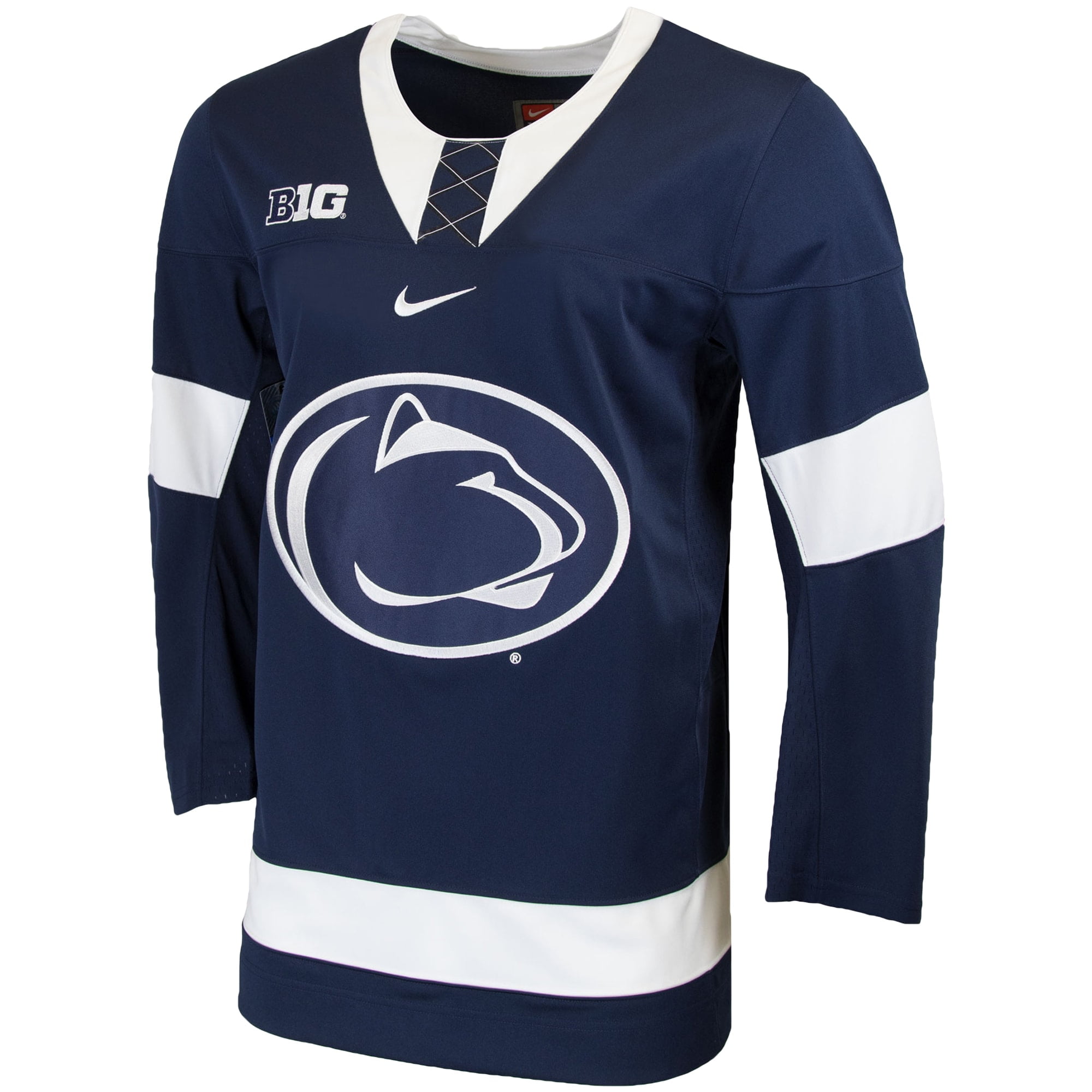 Men s Nike Navy Penn State Nittany Lions Replica College Hockey Jersey Walmart