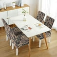 thumbnail image 3 of Set of 4 Chic Paisley and Bohemian Dining Chair Covers Featuring Vintage Floral Ethnic Retro Colorful Pattern Washable Polyester Stretch Slipcovers Removable Protector for Artistic Decor, 3 of 7
