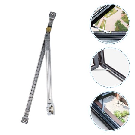 HAKIDZEL Window Wind Brace Silver Windows Daily Use 1Pcs 32.5x15cm