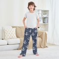 thumbnail image 6 of Dotted Anchors Pattern Pajama Pants Soft Lightweight Lounge Pants Bottoms Sleep Pants Warm Comfy, 6 of 9