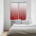 thumbnail image 4 of Red White Ombre Window Curtains 63 Inch Length, Modern Abstract Art Striped Rod Pocket Window Treatment Kitchen Drapes for Bedroom, Cafe, Living Room, 2 Panels, 42 W x 63 L, 4 of 5