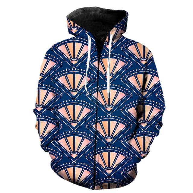 Sudadera con capucha y cremallera con estampado abstracto para hombre, manga larga, gran oferta 2024, para adolescentes, estilo hip hop, con capucha, unisex, con estampado 3D.