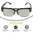 thumbnail image 4 of WRITWAA Metal Sunglasses Black 1Pack Lightweight Clear View Oversized Frame Party Decoration, 4 of 5